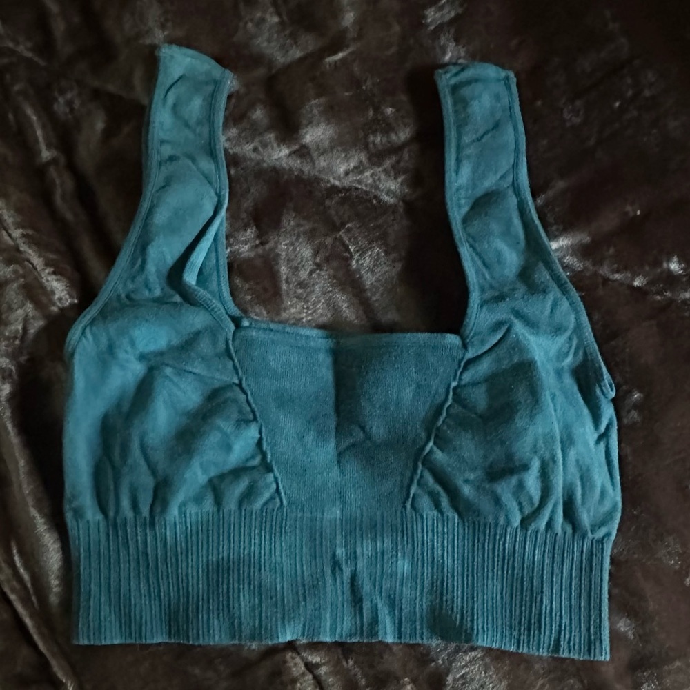 Free People good karma bra blue